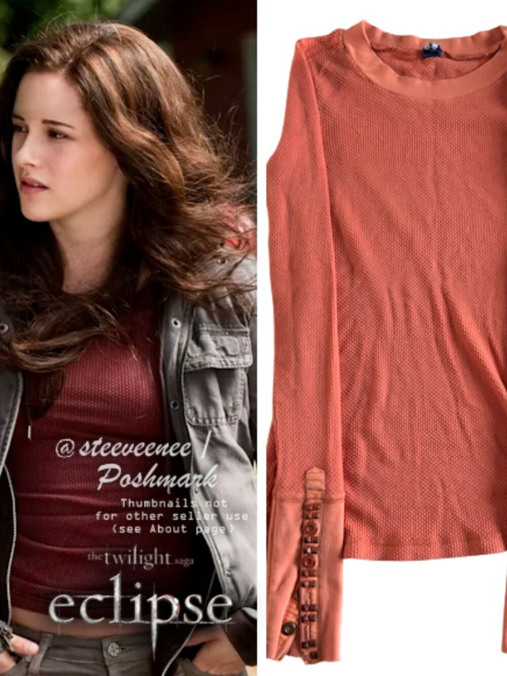 Free People Studded Cuff Thermal ALT ASO Bella Swan